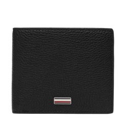 Portfel Tommy Hilfiger. Czarne portfele Tommy Hilfiger, bez wzorów. Za 329.99 zł.