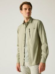 Regatta Koszula funkcyjna "Anti-Insect Travel Light" w kolorze beżowym rozmiar: 3XL. Brązowe koszule Regatta, bez wzorów, z materiału, bez ramiączek, outdoorowe. Za 91.77 zł.