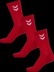 Hummel FUNDAMENTAL SMU 3-PACK SOCK - niskie skarpetki TANGO RED. Czerwone skarpety Hummel, bez wzorów, z bawełny. Za 101.08 zł.