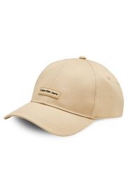 Calvin Klein Jeans Czapka z daszkiem Inst Patch Cap K50K512141 Beżowy. Brązowe czapki z daszkiem Calvin Klein Jeans, bez wzorów, z jeansu. Za 119.99 zł.