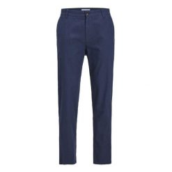 Spodnie Jack & Jones Stace Chino granatowe. Niebieskie eleganckie spodnie Jack&Jones, sportowe. Za 253.76 zł.