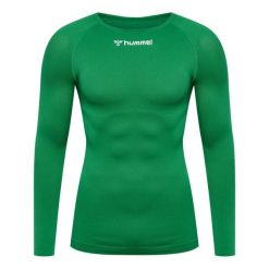 Koszulka z długim rękawem Hummel Comfort 2.0. Zielone bluzy Hummel, bez wzorów, bez kaptura. Za 196.50 zł.