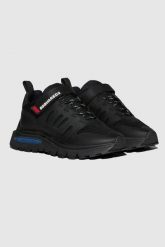 DSQUARED2 Czarne sneakersy męskie runds2 ibra. Czarne buty sportowe casual Dsquared2, bez wzorów, bez zapięcia. W wyprzedaży za 1,799.99 zł.