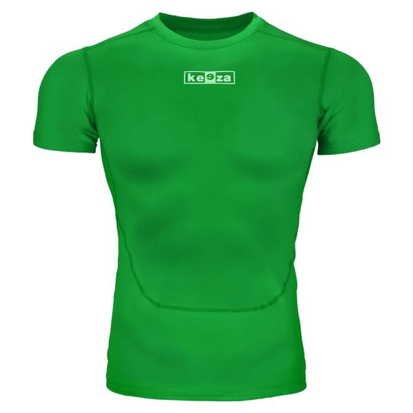 Koszulka termoaktywna Keeza Bristol z krótkim rękawem. Zielone bielizna termoaktywna KEEZA, s, bez wzorów, bez ramiączek, do piłki nożnej. Za 24.99 zł.
