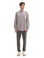 Tom Tailor Koszula - Regular fit - w kolorze szarobrązowym rozmiar: S. Brązowe koszule Tom Tailor, s, bez wzorów, z bawełny, bez kołnierzyka, bez ramiączek. Za 88.43 zł.