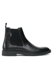 BOSS Sztyblety Calev 50503255 Czarny. Czarne botki sznurowane Boss, bez wzorów, ze skóry, bez obcasa, bez zapięcia. Za 1,099.00 zł.