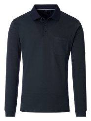 CASAMODA Koszulka polo w kolorze granatowym rozmiar: 3XL. Niebieskie koszulki polo CASAMODA, xl, bez wzorów, z bawełny, bez kołnierzyka, bez ramiączek. Za 110.04 zł.