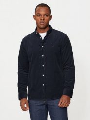 Tommy Hilfiger Koszula MW0MW36847 Granatowy Regular Fit. Niebieskie koszule Tommy Hilfiger, m, bez wzorów, z bawełny, bez kołnierzyka, bez ramiączek. Za 149.99 zł.