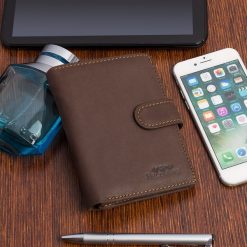 Portfel skórzany Beltimore brązowy RFiD I42. Brązowe portfele bez wzorów. Za 65.99 zł.