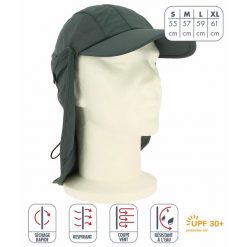 Czapka przeciwsłoneczna UV Élémenterre Albatros. Brązowe czapki zimowe Elementerre, bez wzorów. Za 138.00 zł.
