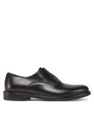Pollini Półbuty SB10112M0MUA0000 Czarny. Czarne eleganckie półbuty Pollini, bez wzorów, ze skóry, bez obcasa, bez zapięcia. Za 1,009.00 zł.