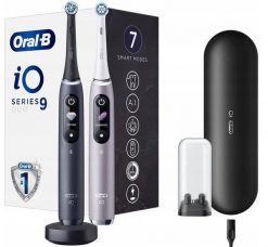 Szczoteczka magnetyczna Oral-B iO Series 9 Duo czarny/różowy. Szczoteczki elektryczne ORAL B. Za 1,599.00 zł.