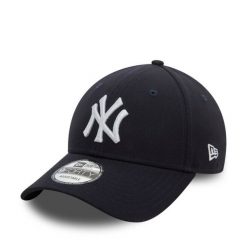 Czapka z daszkiem New Era. Niebieskie czapki z daszkiem New Era, bez wzorów. Za 99.99 zł.
