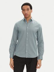 Tom Tailor Koszula 1045087 Zielony Regular Fit. Zielone koszule Tom Tailor, m, bez wzorów, z bawełny, bez kołnierzyka, bez ramiączek. Za 129.99 zł.