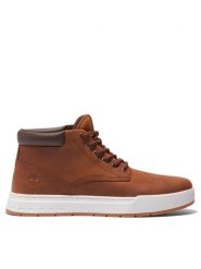 Timberland Trzewiki Maple Grove Lthr Chk TB0A297Q3581 Brązowy. Brązowe botki sznurowane Timberland, bez wzorów, ze skóry, bez obcasa, bez zapięcia. Za 544.67 zł.