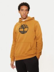 Timberland Bluza TB0A2BJHP571 Żółty Regular Fit. Żółte bluzy Timberland, m, bez wzorów, z bawełny, bez kaptura. Za 219.99 zł.