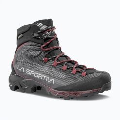 Buty trekkingowe męskie La Sportiva Aequalibrum Trek GTX. Szare buty turystyczne La Sportiva, bez wzorów, z gore-texu, przed kolano, bez zapięcia, trekkingowe, gore-tex. Za 1,329.00 zł.