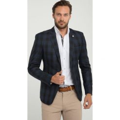 Marynarka "Hills" - Slim fit - w kolorze czarnym. Marynarki marki Sir Raymond Taylor, w kratkę. W wyprzedaży za 260.95 zł.