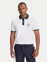 Guess Polo M5YP03 KCJV1 Biały Regular Fit. Białe koszulki polo Guess, m, z aplikacjami, z bawełny, bez kołnierzyka, bez ramiączek. Za 241.00 zł.