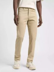 Lee Dżinsy - Slim fit - w kolorze beżowym rozmiar: W31/L32. Brązowe jeansy Lee, l. Za 144.58 zł.