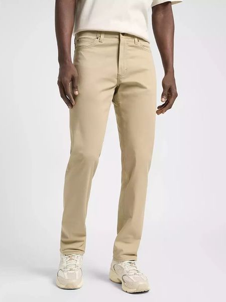 Lee Dżinsy - Slim fit - w kolorze beżowym rozmiar: W31/L32. Brązowe jeansy Lee, l. Za 144.58 zł.