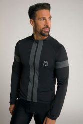 Męska Kolarska kurtka Softshell FLEXNAMIC® Odzież rowerowa polarek stójka. Czarna kurtki JAY-PI, m, bez wzorów, z elastanu, bez kaptura. Za 279.99 zł.