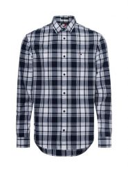 Tommy Jeans Koszula Mężczyźni Regular Fit Bawełna niebieski|biały, S. Białe koszule Tommy Jeans, m, bez wzorów, z bawełny, bez kołnierzyka, bez ramiączek. Za 229.95 zł.