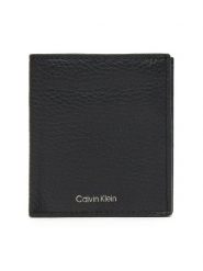 Calvin Klein Duży Portfel Męski Ck Leather Comp Trifold W C &Car LV04D1029G Czarny. Czarne portfele CALVIN KLEIN, bez wzorów, ze skóry. Za 349.99 zł.