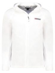 Geographical Norway Kurtka polarowa "Tugood" w kolorze białym rozmiar: S. Białe kurtki Geographical Norway, s, bez wzorów, z materiału, bez kaptura. Za 79.03 zł.