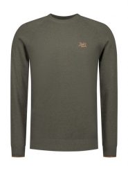 NEW ZEALAND AUCKLAND Sweter w kolorze khaki rozmiar: M. Brązowe swetry nierozpinane New Zealand Auckland, m, bez wzorów, ze splotem, bez kołnierzyka, bez ramiączek. Za 173.99 zł.