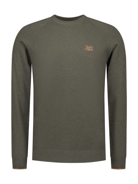 NEW ZEALAND AUCKLAND Sweter w kolorze khaki rozmiar: XXL. Brązowe swetry nierozpinane New Zealand Auckland, xxl, bez wzorów, ze splotem, bez kołnierzyka, bez ramiączek. Za 196.24 zł.