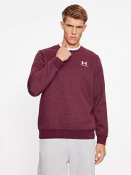 Under Armour Bluza Ua Essential Fleece Crew 1374250 Bordowy Loose Fit. Czerwone bluzy Under Armour, l, bez wzorów, z bawełny, bez kaptura. Za 179.99 zł.