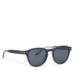 Okulary przeciwsłoneczne Tommy Hilfiger. Niebieskie okulary przeciwsłoneczne Tommy Hilfiger. Za 489.99 zł.