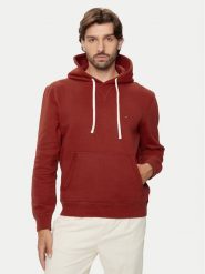 Tommy Hilfiger Bluza Essential MW0MW37230 Czerwony Regular Fit. Czerwone bluzy Tommy Hilfiger, l, bez wzorów, z bawełny, bez kaptura. Za 249.99 zł.