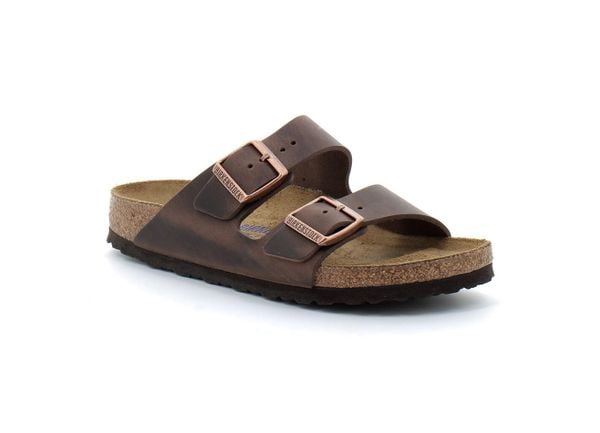 Klapki Birkenstock Arizona Habana Czarny Dorosłych. Brązowe klapki Birkenstock, z materiału. Za 439.00 zł.