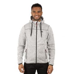 Bluza Polarowa Męska Odeno. Szare bluzy z kapturem Trespass, na zimę, l, bez wzorów, z dzianiny, z kapturem. Za 183.99 zł.