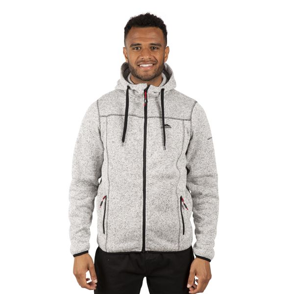 Bluza Polarowa Męska Odeno. Szare bluzy z kapturem Trespass, na zimę, l, bez wzorów, z dzianiny, z kapturem. Za 182.99 zł.