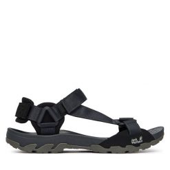 Sandały Jack Wolfskin. Czarne sandały Jack Wolfskin, bez zapięcia. Za 379.99 zł.