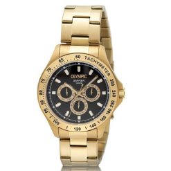 Olympic Mężczyźnizegarek Olympic Jeffrey Gold złoto - stal nierdzewna Zegarki męskie 1 ct Męskie. Żółte zegarki Olympic, szklane. Za 679.99 zł.