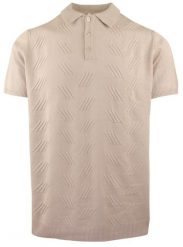 Męska Koszulka Polo z Dzianiny - Brave Soul - Beżowa. Brązowe koszulki polo Brave Soul, na lato, l, bez wzorów, z dzianiny, bez kołnierzyka, bez ramiączek. Za 129.00 zł.