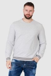 GUESS Szara bluza męska z logo. Szare bluzy Guess, m, z aplikacjami, bez kaptura. W wyprzedaży za 219.99 zł.
