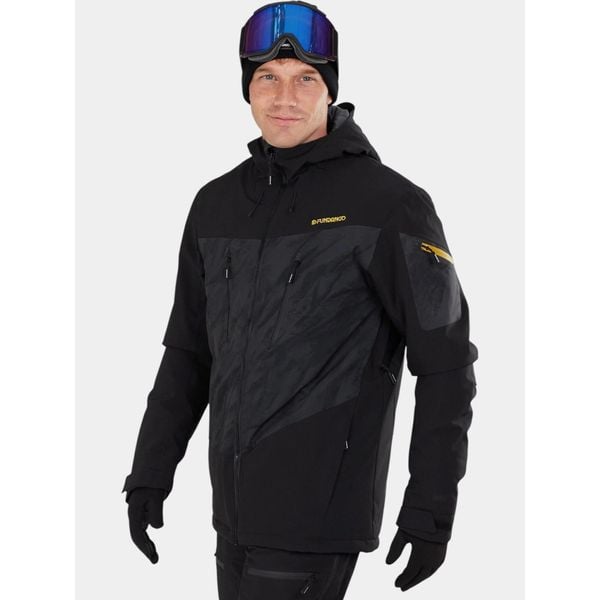 Kurtka Narciarska Męska Fundango Privet Allmtn. Czarne kurtki narciarskie i snowboardowe Fundango, m, bez wzorów, narciarskie. W wyprzedaży za 639.00 zł.
