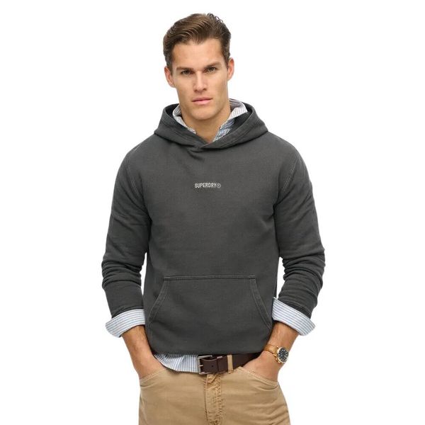 Bluza z kapturem i mikro logo Superdry. Brązowe bluzy z kapturem Superdry, l, z aplikacjami, z kapturem. Za 325.80 zł.