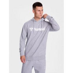 Bluza z kapturem Hummel Go 2.0 Logo. Szare bluzy Hummel, bez wzorów, z materiału, z kapturem. W wyprzedaży za 208.10 zł.