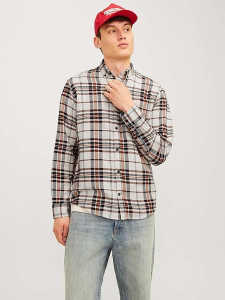 Jack & Jones Koszula "Classic Autumn" w kolorze kremowo-brązowym rozmiar: XXL. Brązowe koszule Jack & Jones, xxl, bez wzorów, z bawełny, bez kołnierzyka, bez ramiączek. Za 56.93 zł.