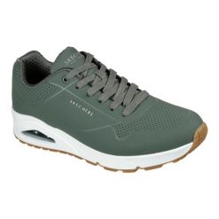 Tenisówki Skechers Model Uno - Stand On Air Kolor Zielony. Zielone trampki Skechers, m, bez wzorów, bez zapięcia. W wyprzedaży za 337.95 zł.