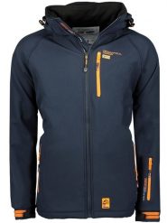 Geographical Norway Kurtka softshellowa "Ritchone" w kolorze granatowym rozmiar: XXL. Niebieskie kurtki outdoor i hardshell Geographical Norway, xxl, bez wzorów, z materiału, bez kaptura. Za 223.99 zł.