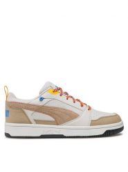 Puma Sneakersy Rebound v6 Low Open 393581 02 Biały. Białe buty sportowe casual Puma, bez wzorów, ze skóry, bez zapięcia. Za 229.99 zł.