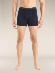 ICEBREAKER Bokserki męskie M Anatomica Boxers midnight navy-XXL. Niebieskie bokserki Icebreaker, l, bez wzorów, z lycry. Za 204.80 zł.