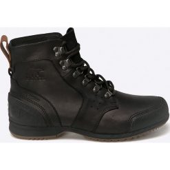 Sorel - Buty wysokie Ankeny™ Mid Hiker. Czarne botki sznurowane Sorel, na zimę, bez wzorów, z kauczuku, z okrągłym noskiem, bez obcasa, bez zapięcia. Za 599.90 zł.